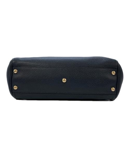 GUCCI（グッチ）GUCCI (グッチ) バンブーショッパースモールハンドバッグ ネイビー サイズ:実寸サイズを参照くださいの古着・服飾アイテム