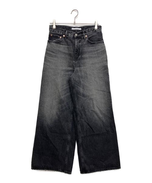 VICTIM（ヴィクティム）VICTIM (ヴィクティム) HAGUN (ヘイガン) TWIDE PIPEDENIM PANTS コラボレーションヴィンテージデニムパンツ ブラック サイズ:SIZE2の古着・服飾アイテム