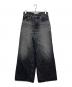 VICTIM（ヴィクティム）の古着「TWIDE PIPEDENIM PANTS コラボレーションヴィンテージデニムパンツ」｜ブラック