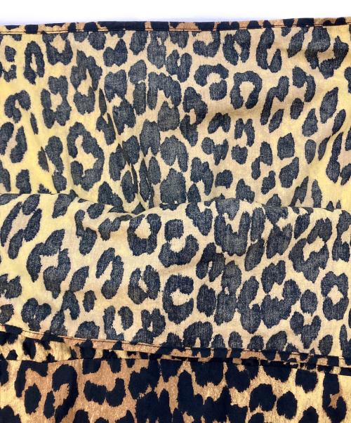 GANNI（ガニー）GANNI (ガニー) レオパードワンピース ブラウン サイズ:SIZE 34の古着・服飾アイテム