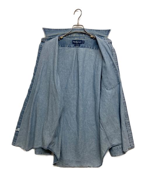 RALPH LAUREN（ラルフローレン）RALPH LAUREN (ラルフローレン) 90S デニムBDシャツ インディゴ サイズ:SIZE Mの古着・服飾アイテム