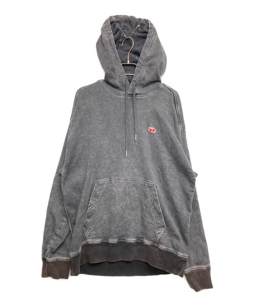 DIESEL（ディーゼル）DIESEL (ディーゼル) D-UM -RIB-NEプルオーバーパーカー グレー サイズ:SIZE XSの古着・服飾アイテム