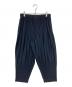 HOMME PLISSE ISSEY MIYAKE（オム プリッセ イッセイ ミヤケ）の古着「BASIC pleated tapered pants」｜ネイビー