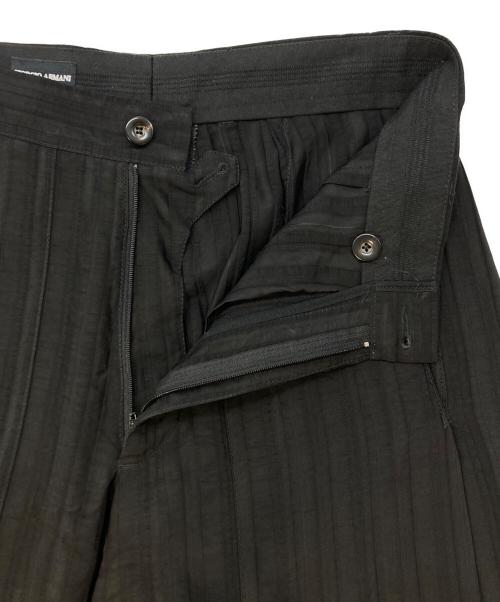 GIORGIO ARMANI（ジョルジオアルマーニ）GIORGIO ARMANI (ジョルジオアルマーニ) レーヨン×シルク ワイドパンツ ブラック サイズ:SIZE46の古着・服飾アイテム
