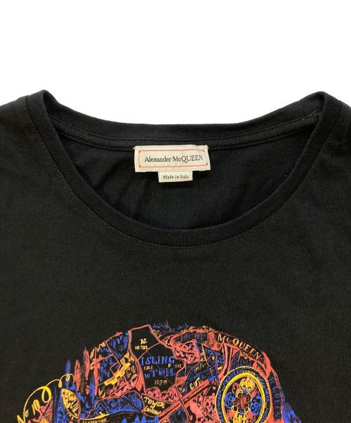 ALEXANDER McQUEEN（アレキサンダーマックイーン）ALEXANDER McQUEEN (アレキサンダーマックイーン) スカルプリントTシャツ ブラック サイズ:SIZE Mの古着・服飾アイテム