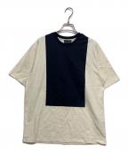 EMPORIO ARMANIエンポリオ アルマーニ）の古着「半袖Tシャツ」｜ベージュ×ネイビー