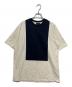 EMPORIO ARMANI（エンポリオ アルマーニ）の古着「半袖Tシャツ」｜ベージュ×ネイビー