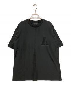 中古・古着通販】VERSACE (ヴェルサーチェ) ロゴ刺繍Tシャツ ブラック