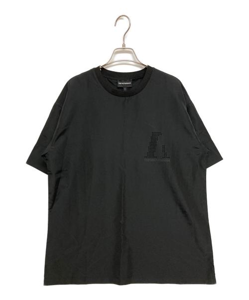 EMPORIO ARMANI（エンポリオ アルマーニ）EMPORIO ARMANI (エンポリオ アルマーニ) ポリエステルカットソー ブラック サイズ:SIZE Sの古着・服飾アイテム