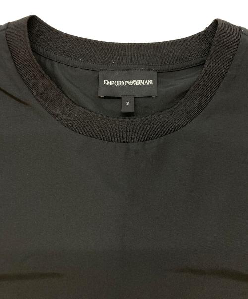 EMPORIO ARMANI（エンポリオ アルマーニ）EMPORIO ARMANI (エンポリオ アルマーニ) ポリエステルカットソー ブラック サイズ:SIZE Sの古着・服飾アイテム