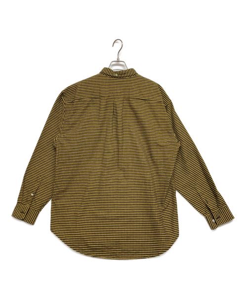 SUPREME（シュプリーム）SUPREME (シュプリーム) loose fit flannel oxford shirt(ルーズ フィット フランネル オックスフォード シャツ) ブラック×イエロー サイズ:SIZE Mの古着・服飾アイテム