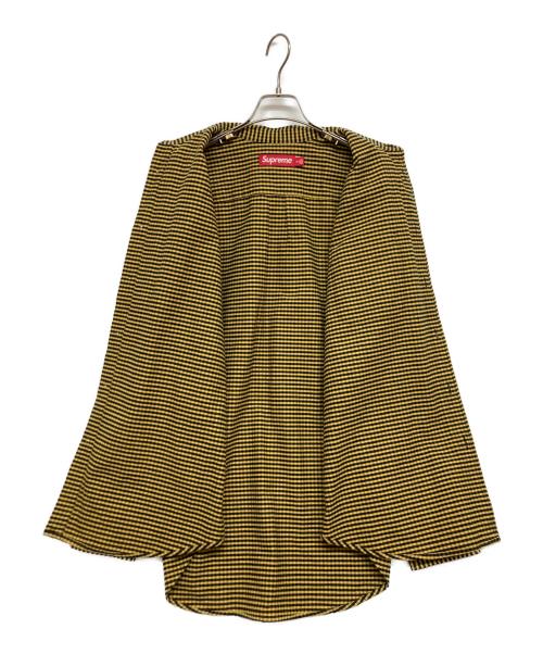 SUPREME（シュプリーム）SUPREME (シュプリーム) loose fit flannel oxford shirt(ルーズ フィット フランネル オックスフォード シャツ) ブラック×イエロー サイズ:SIZE Mの古着・服飾アイテム
