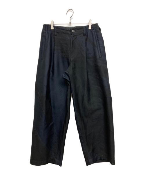 ISSEY MIYAKE MEN（イッセイミヤケメン）ISSEY MIYAKE MEN (イッセイミヤケメン) タックワイドイージーパンツ ブラック×ネイビー サイズ:1の古着・服飾アイテム