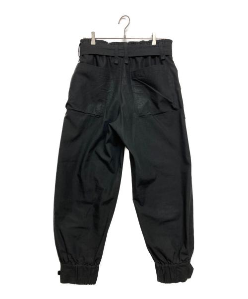 ISSEY MIYAKE MEN（イッセイミヤケメン）ISSEY MIYAKE MEN (イッセイミヤケメン) ベルテッドベイカーパンツ ブラック サイズ:3の古着・服飾アイテム