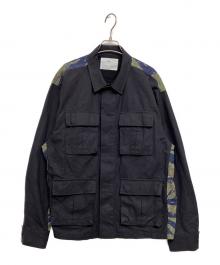 TOGA VIRILIS（トーガ ビリリース）の古着「CAMOUFLAGE BLOUSON/カモフラージュブルゾン」｜ネイビー