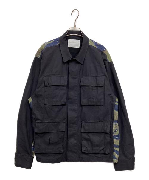 TOGA VIRILIS（トーガ ビリリース）TOGA VIRILIS (トーガ ビリリース) CAMOUFLAGE BLOUSON/カモフラージュブルゾン ネイビー サイズ:SIZE46の古着・服飾アイテム
