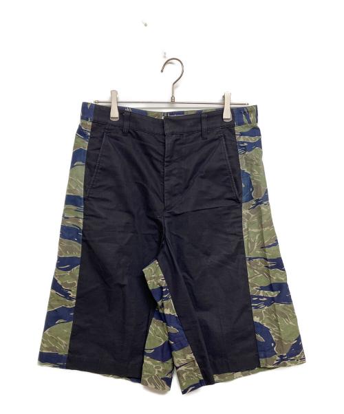 TOGA VIRILIS（トーガ ビリリース）TOGA VIRILIS (トーガ ビリリース) CAMOUFLAGE SHORT PANTS/カモフラージュショートパンツ ネイビー×カーキ サイズ:46の古着・服飾アイテム