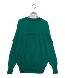 MM6 Maison Margiela（エムエムシックスメゾンマルジェラ）の古着「ニットカーディガン」｜グリーン