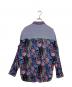 71 MICHAEL (ミシェル) LIBERTY (リバティ) リバティ 異素材 ドッキング シャツ パープル サイズ:SIZE2：7000円