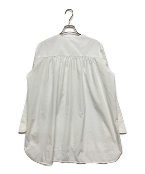 YORI（ヨリ）YORI (ヨリ) フリルブラウス ホワイト サイズ:SIZE 38の古着・服飾アイテム