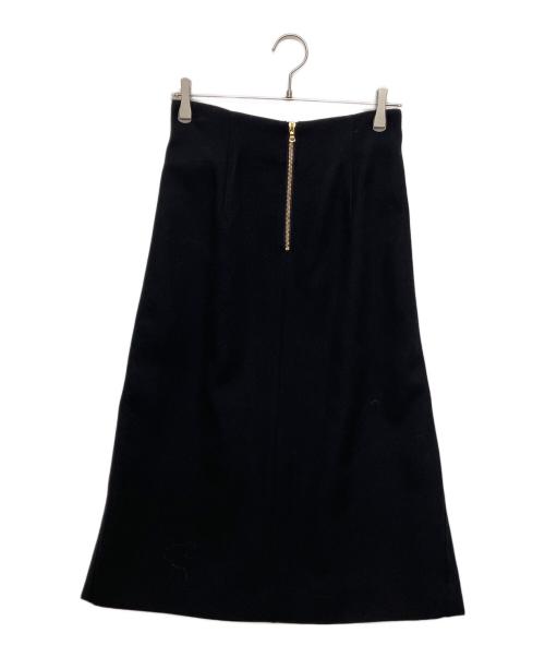 BLAMINK（ブラミンク）BLAMINK (ブラミンク) ウールロングスカート ブラック サイズ:SIZE36の古着・服飾アイテム