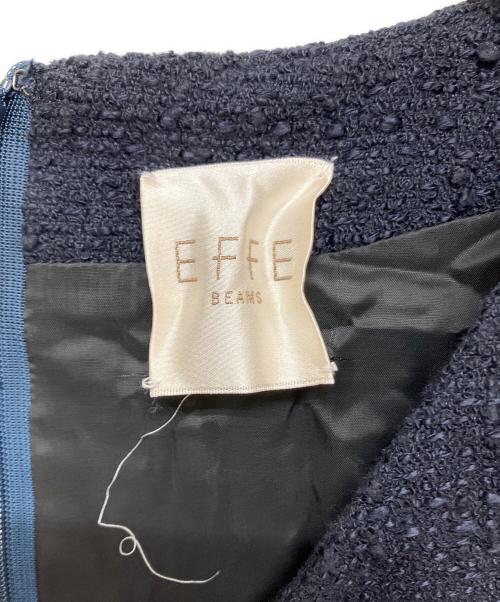 EFFE BEAMS（エッフェ ビームス）EFFE BEAMS (エッフェ ビームス) ソフトスラブツイードセットアップワンピース ネイビー サイズ:SIZE 38の古着・服飾アイテム