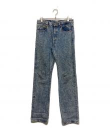 LEVI'S（リーバイス）の古着「ストライプ柄501デニムパンツ」｜インディゴ