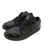 NIKEナイキ）の古着「Women's Air Jordan 1 Low SE "Black Croc"」｜ブラック