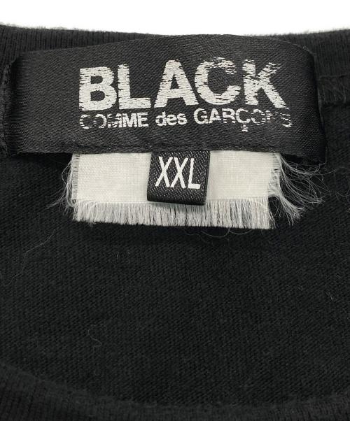 BLACK COMME des GARCONS（ブラックコムデギャルソン）BLACK COMME des GARCONS (ブラックコムデギャルソン) ダブルアイプリントTシャツ ブラック サイズ:SIZE XXLの古着・服飾アイテム