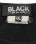 中古・古着 BLACK COMME des GARCONS (ブラックコムデギャルソン) ダブルアイプリントTシャツ ブラック サイズ:SIZE XXL：10000円