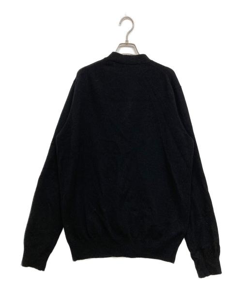 PLAY COMME des GARCONS（プレイコムデギャルソン）PLAY COMME des GARCONS (プレイコムデギャルソン) V-Neck Cardigan With Gold Emblem ブラック サイズ:SIZE XLの古着・服飾アイテム
