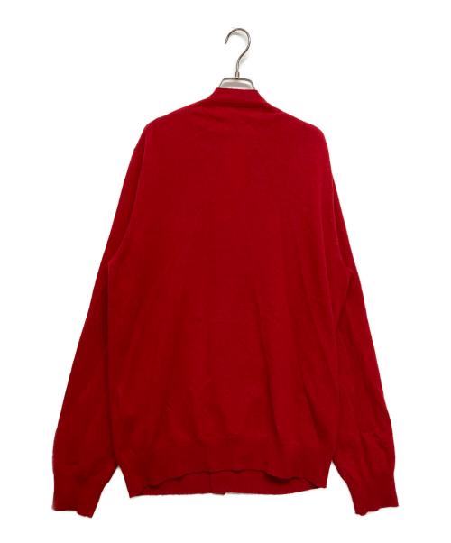 PLAY COMME des GARCONS（プレイコムデギャルソン）PLAY COMME des GARCONS (プレイコムデギャルソン) WOOL CARDIGAN レッド サイズ:SIZE XXLの古着・服飾アイテム