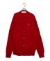 PLAY COMME des GARCONS（プレイコムデギャルソン）の古着「WOOL CARDIGAN」｜レッド