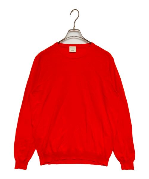 Drumohr（ドルモア）Drumohr (ドルモア) コットンリネンニット レッド サイズ:SIZE 50の古着・服飾アイテム