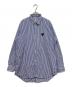 PLAY COMME des GARCONS（プレイコムデギャルソン）の古着「ハートワッペンストライプシャツ」｜ブルー