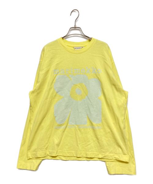 marimekko（マリメッコ）marimekko (マリメッコ) Reunat Unikko Placement 60th カットソー イエロー サイズ:SIZE Sの古着・服飾アイテム