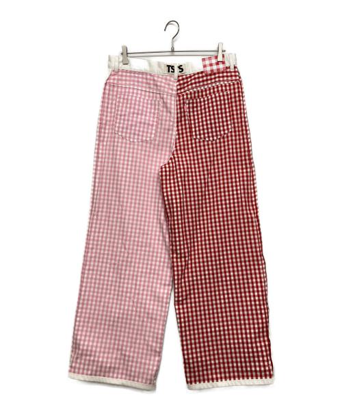 TSTS（ティーエスティーエス）TSTS (ティーエスティーエス) 2 Selpmas Denim Trousers レッド×ホワイト サイズ:SIZE Mの古着・服飾アイテム