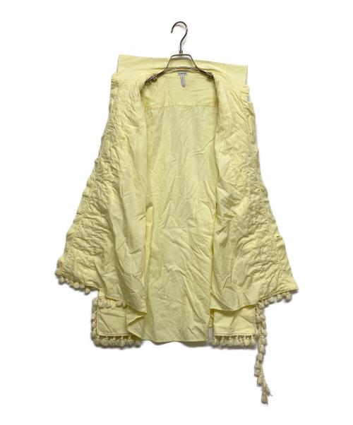 LOEWE（ロエベ）LOEWE (ロエベ) ポンポンタッセルドレスシャツ イエロー サイズ:SIZE40の古着・服飾アイテム