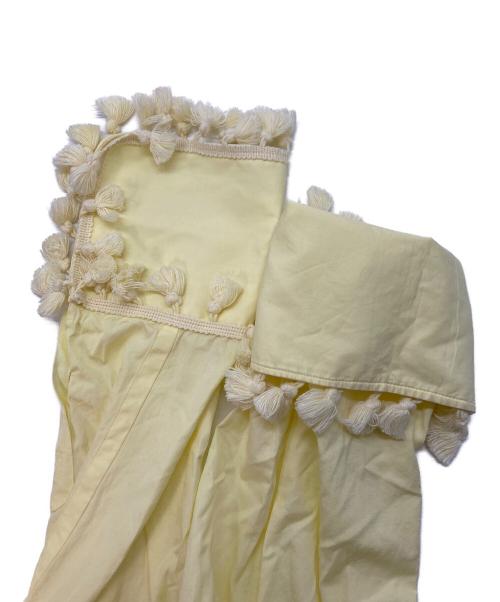 LOEWE（ロエベ）LOEWE (ロエベ) ポンポンタッセルドレスシャツ イエロー サイズ:SIZE40の古着・服飾アイテム