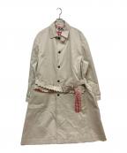 TSTSティーエスティーエス）の古着「SPEECH BUBBLES BELTED CAR COAT 25AMM0801」｜ベージュ