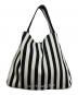marimekko（マリメッコ）の古着「Knitted Bag Large Merirosvo ショルダーバッグ」｜ブラック×ホワイト