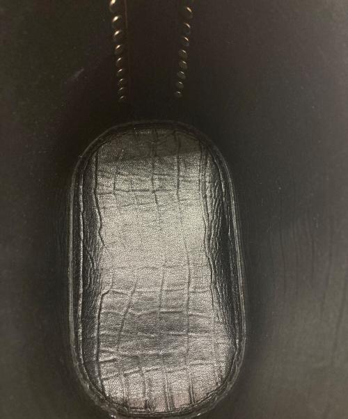 TOGA PULLA（トーガ プルラ）TOGA PULLA (トーガ プルラ) Leather tote bag mini ブルー×ブラック サイズ:実寸サイズを参照くださいの古着・服飾アイテム