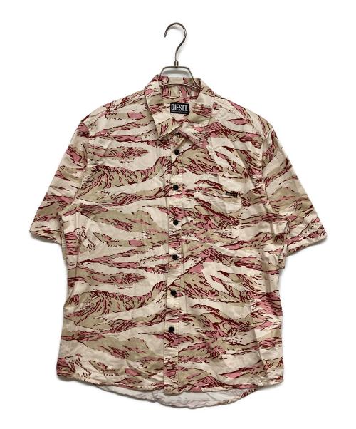 DIESEL（ディーゼル）DIESEL (ディーゼル) S-UMBE-SSL-HS ベージュ×ピンク サイズ:SIZE Sの古着・服飾アイテム