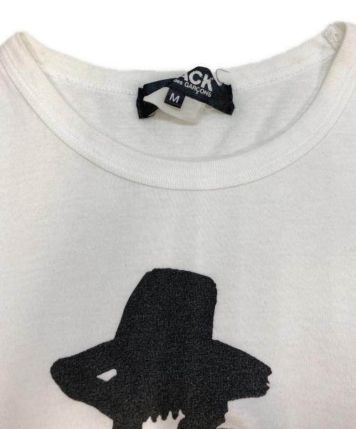 BLACK COMME des GARCONS（ブラックコムデギャルソン）BLACK COMME des GARCONS (ブラックコムデギャルソン) プリントTシャツ ホワイト サイズ:SIZE Mの古着・服飾アイテム