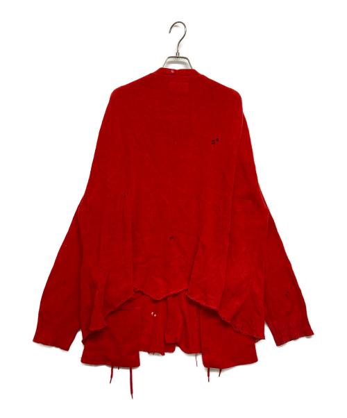 doublet（ダブレット）doublet (ダブレット) FLOWER CORSAGE CARDIGAN レッド サイズ:SIZE Sの古着・服飾アイテム