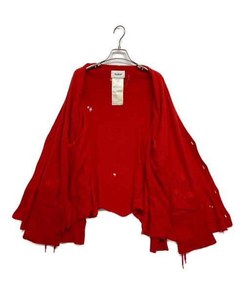 doublet（ダブレット）doublet (ダブレット) FLOWER CORSAGE CARDIGAN レッド サイズ:SIZE Sの古着・服飾アイテム