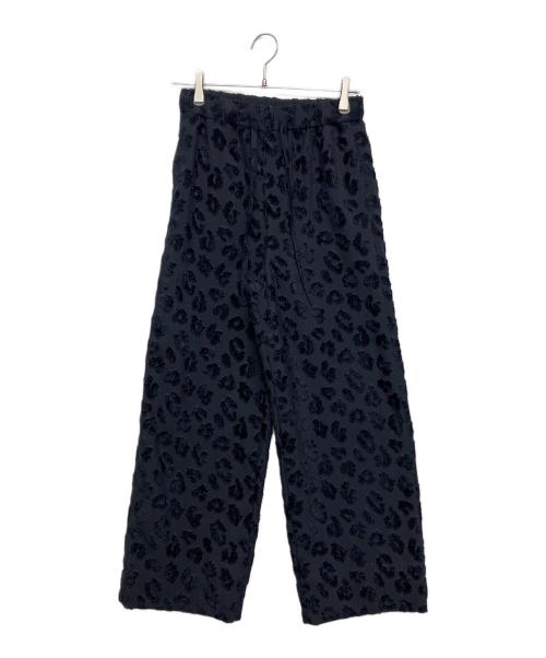 MACPHEE（マカフィー）MACPHEE (マカフィー) カットジャカード イージーストレートパンツ ネイビー サイズ:SIZE34の古着・服飾アイテム