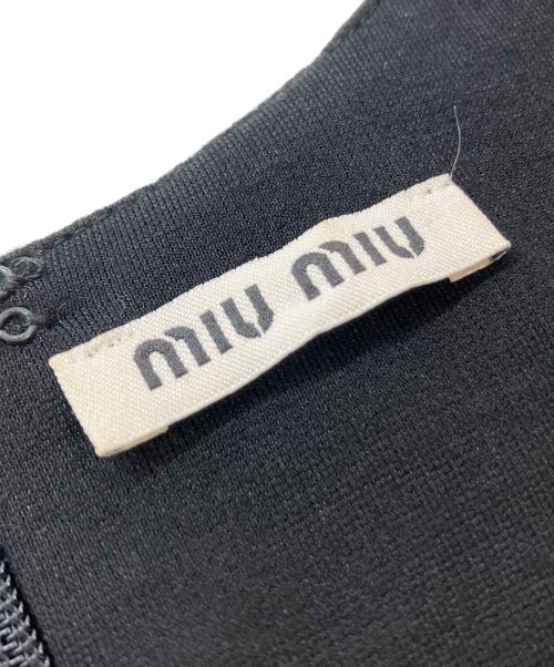 MIU MIU（ミュウミュウ）MIU MIU (ミュウミュウ) ノースリーブワンピース ブラック サイズ:SIZE Sの古着・服飾アイテム