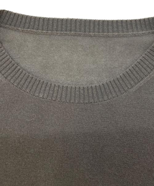 Whim Gazette（ウィムガゼット）Whim Gazette (ウィムガゼット) 半袖ニット グレー サイズ:SIZE Freeの古着・服飾アイテム