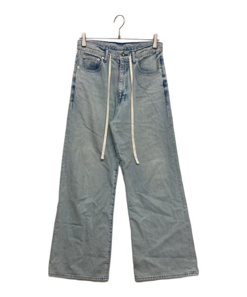 Whim Gazette（ウィムガゼット）Whim Gazette (ウィムガゼット) ドロストデニムパンツ インディゴ サイズ:SIZE36の古着・服飾アイテム